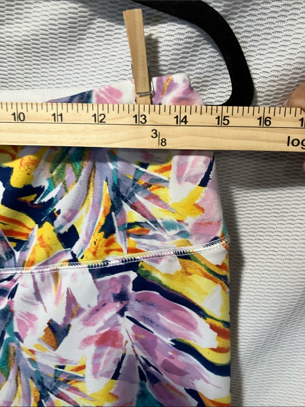 Belle by Kim Gravel Tropical Floral Capris in Pink, Yellow, Teal, Navy - Picture 3 of 8